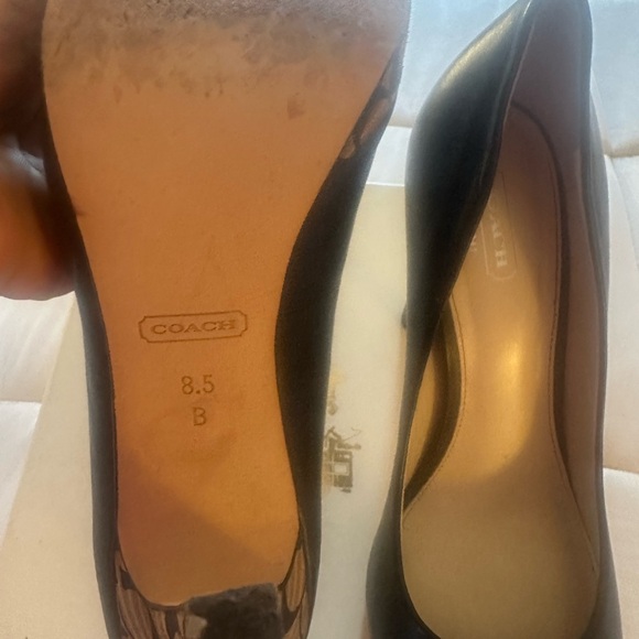 Coach Black Heels with Pointed Toe Design and High Stiletto Style - Picture 10 of 10